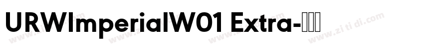 URWImperialW01 Extra字体转换